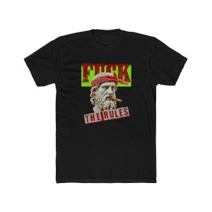 "Fuck the Rules" Cotton Crew Tee — Bold Statement Graphic T-Shirt