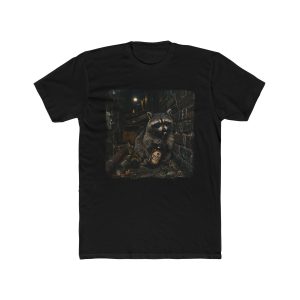Living Large Back alley vibes Racoon | Unisex Cotton Crew Tee